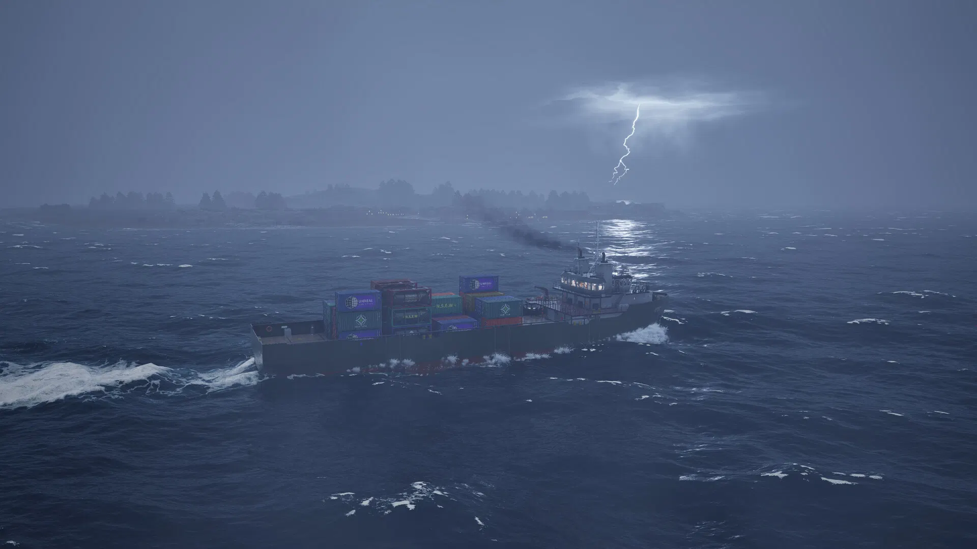 Mission activity at sea.