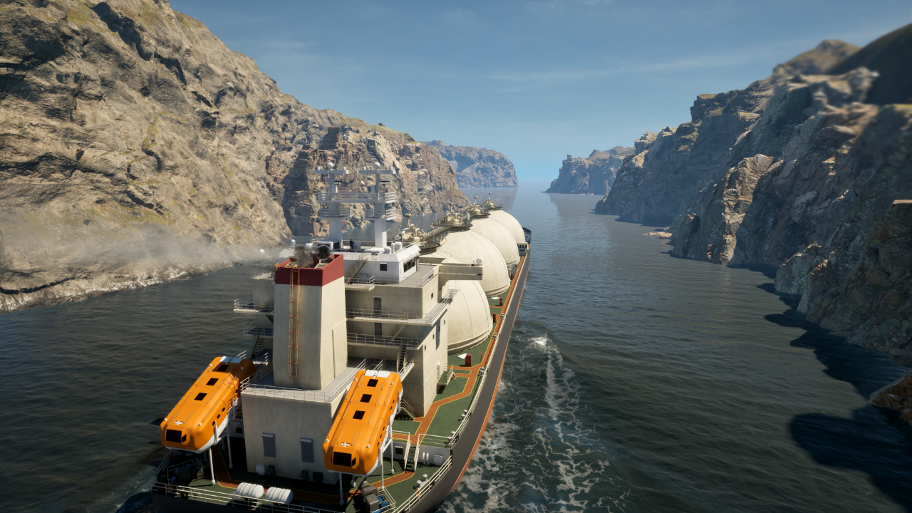 Patrol vessel on the water.