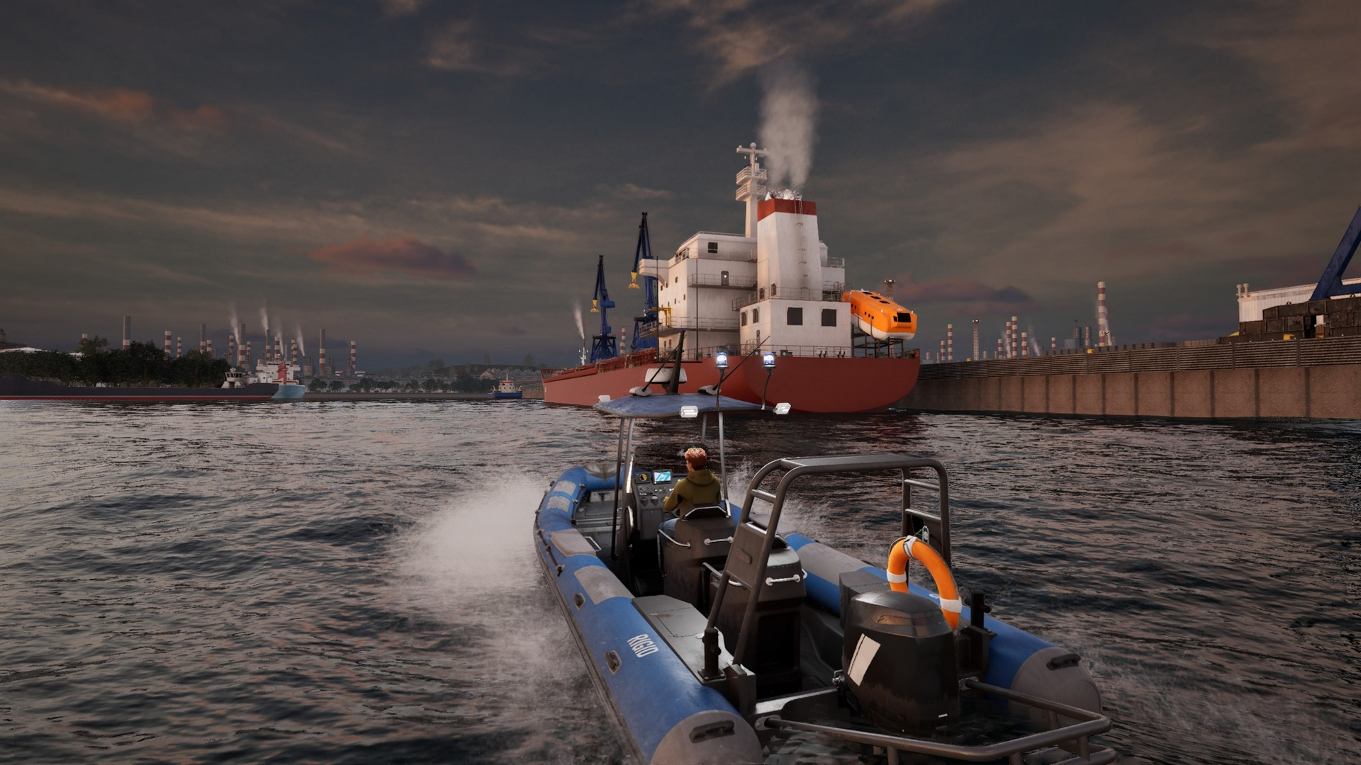 Ship navigating the maritime world.