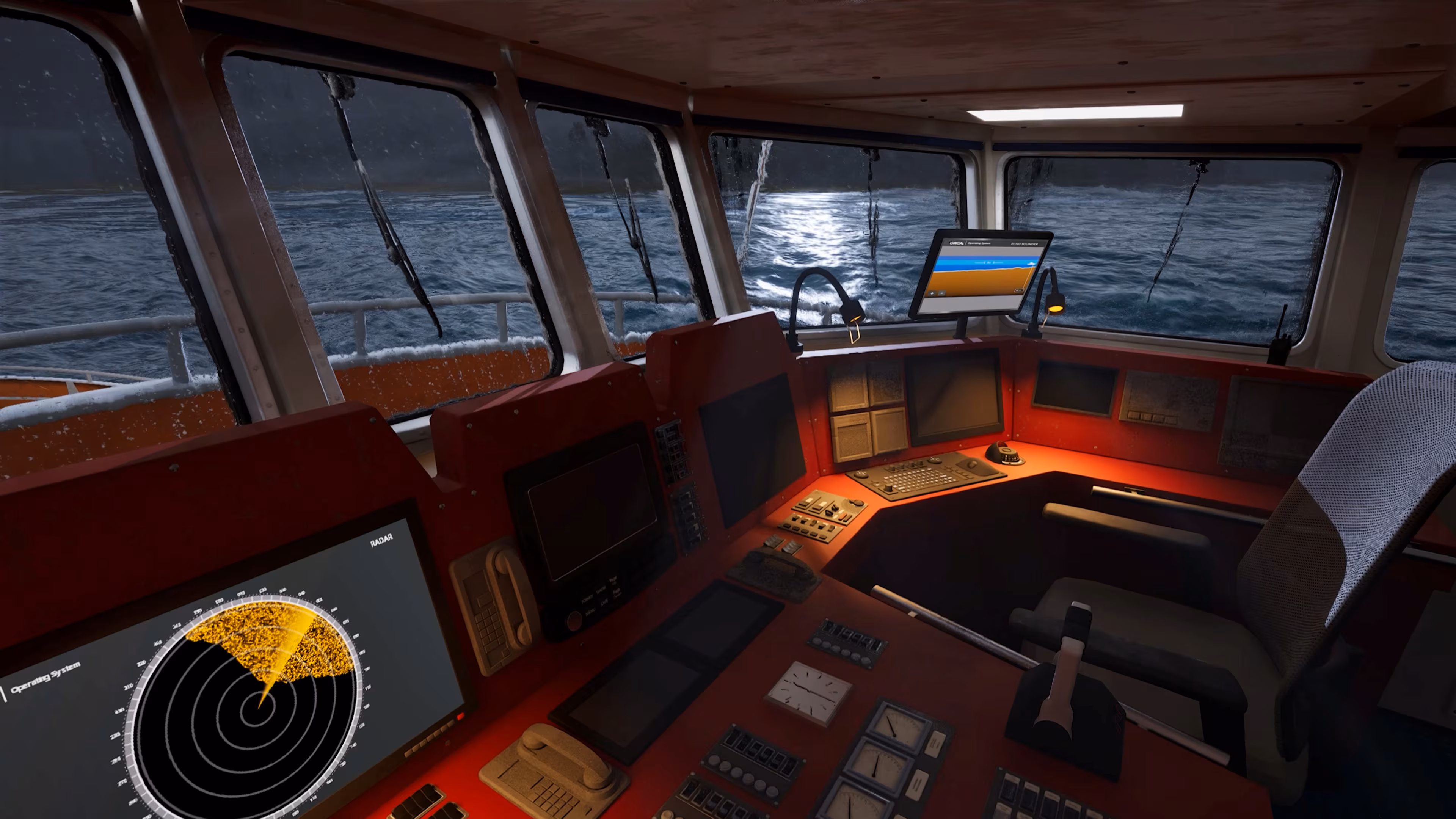 Dynamic ocean weather conditions.