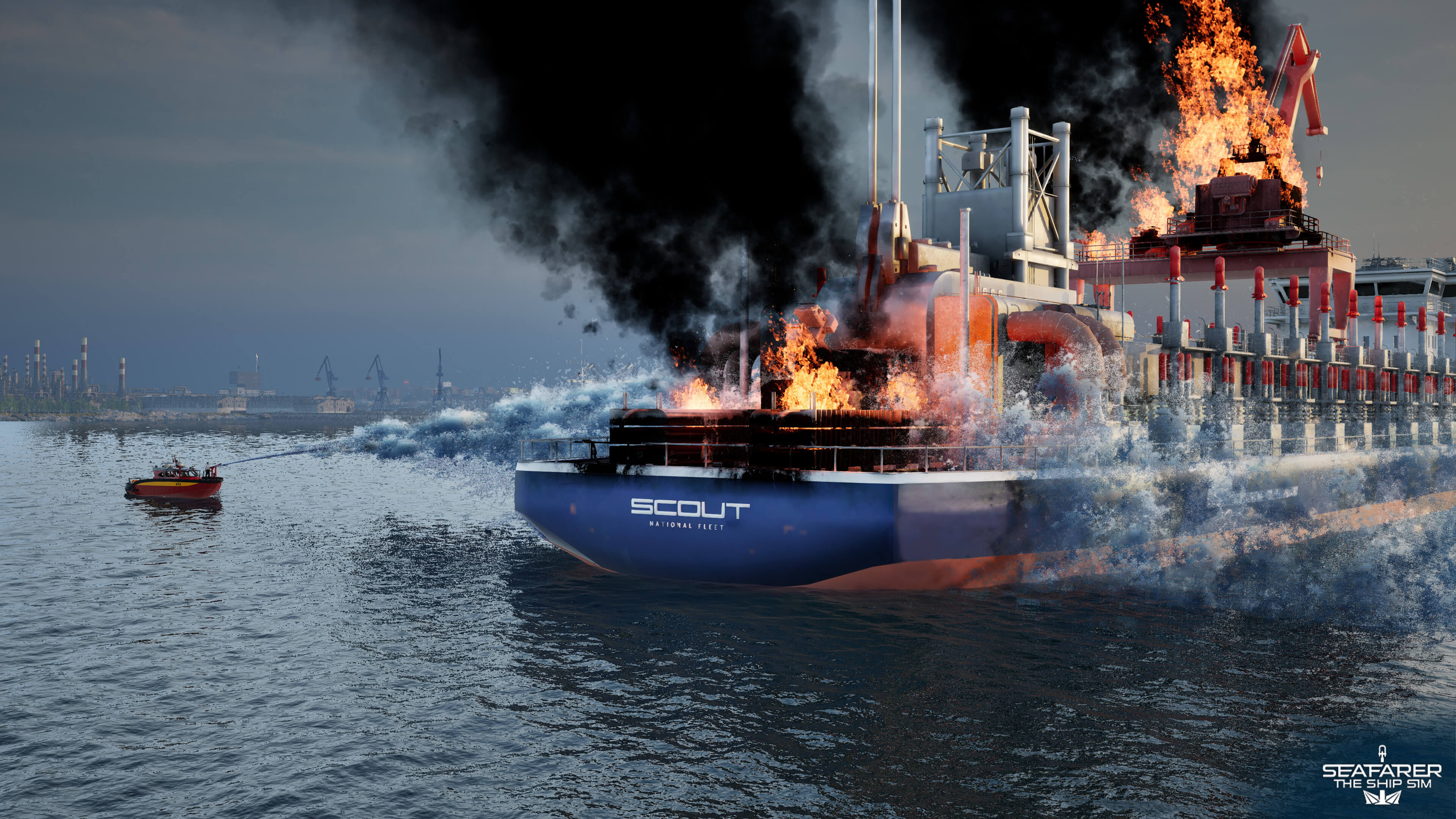 Harbor environment.